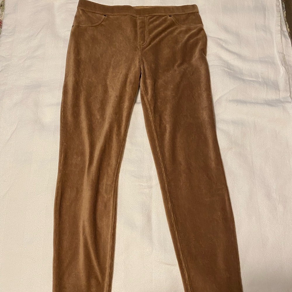 Hue corduroy leggings camel size M